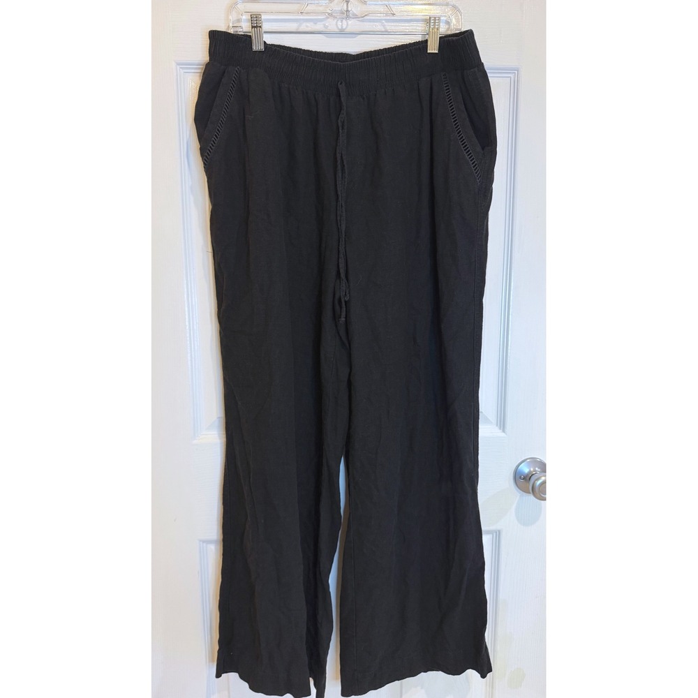 Women's Black Wide-Leg Pants